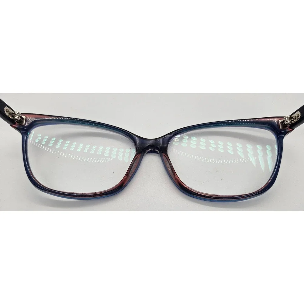 Vera Bradley Eyeglasses Frames Blue Floral Patterned Arms Womens Optical Glasses